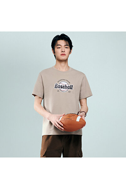 Giordano Men's Cotton Jersey Crew‑Neck Print Tee | Online Exclusive