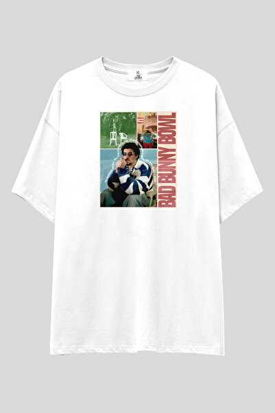 UmbraWear Bad Bunny Printed T-Shirt |   Unisex 100% Cotton White Latin Pop Re...