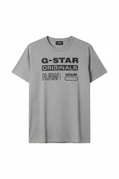 G-STAR RAW Grey Htr Swando Graphic Regular R T S/S Men’s T-Shirt