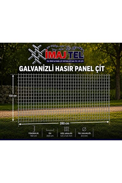 İMAJ TEL ÖRGÜ VE PANELÇİT SİSTEMLERİ "Galvanizli Puntalı Hasır Panel ÇİT TEL"...