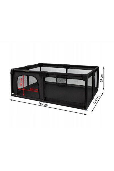 Kidwell Loc de joacă copii tip țarc 120x180, model Fanko - negru