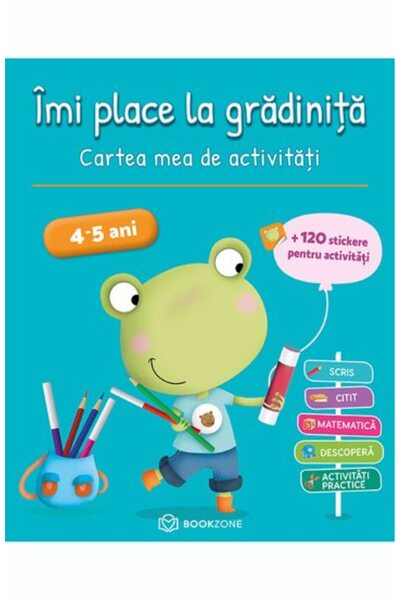 Bookzone Îmi place la grădiniță pentru copii de 4-5 ani.