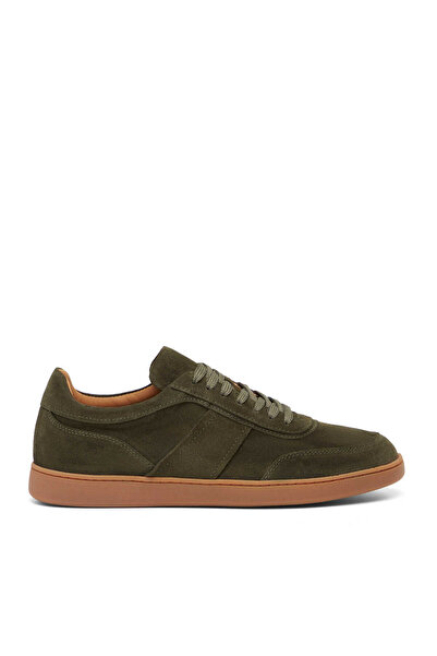 Tergan Haki Hakiki Süet Deri Erkek Sneaker - E26I1AY57622-J86