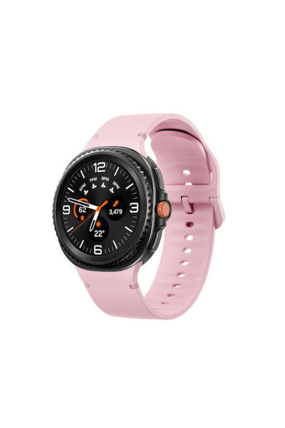 OEM Λουράκι σιλικόνης λείο Samsung Galaxy Watch8 Watch8 Classic Ανοιχτό ροζ
