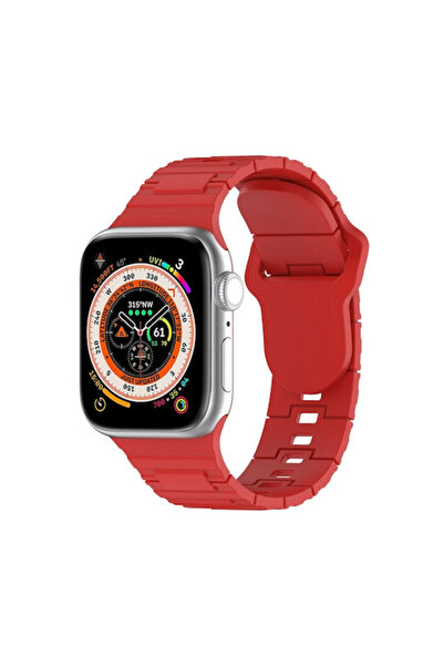 OEM Λουράκι Σιλικόνης Κόκκινο 41mm για Apple Watch Σειρά 8&7 (38/40/41/42mm)