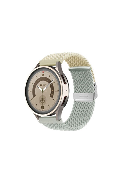 OEM Λουράκι Νάιλον Ασημί Πόρπη Garmin Vivoactive 5 Γκρι Αστρόφωτο