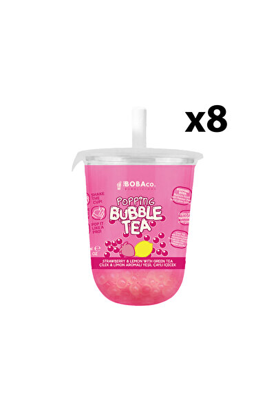The Bobaco Bubblicious Popping Bubble Tea Popping Bubble Tea Çilek & Limon Ar...