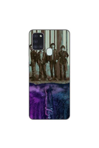 OEM Husa compatibila cu Samsung Galaxy A21s Silicon Gel Tpu Model Stranger Th...