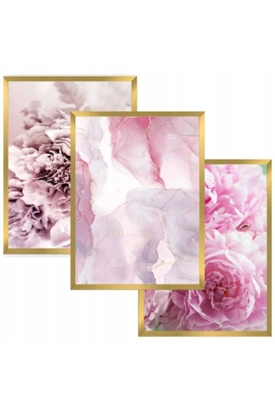 DecoWalls Set Postere In Rama, Decowalls, Flori Glamour, 30x40 cm, Tiparite I...