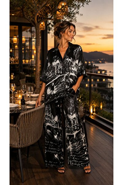 Marrone Set damă MONTECARLO artistic black