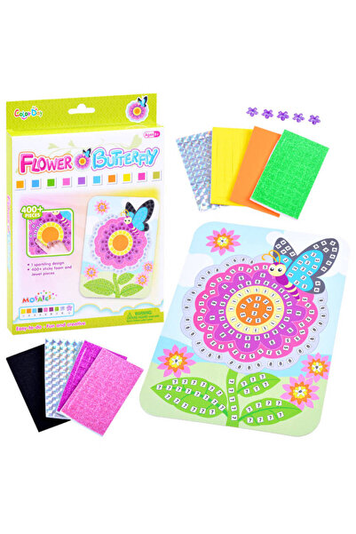 Jokomisiada Set creativ mozaic copii, Jokomisiada, Model - Floare, +5 ani, Mu...