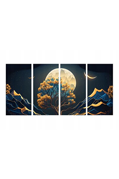Naklejkomania Tablou pe panza picturi pentru living fantasy, luna, noapte, co...