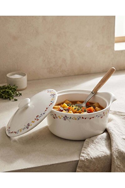 REDTAG White Printed Casserole