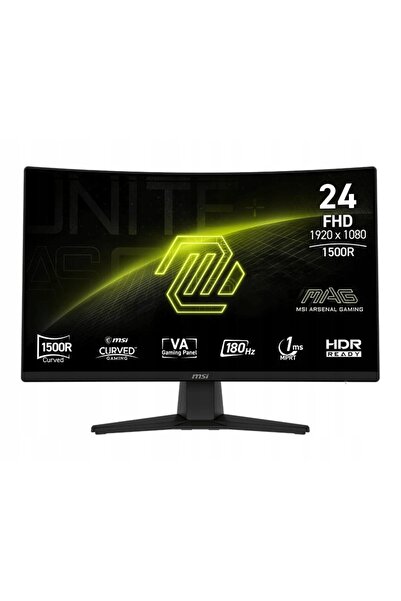 MSİLETİSİM Monitor curbat MSI MAG 242C 23,6'' Full HD VA 180Hz 1ms MPRT Gaming
