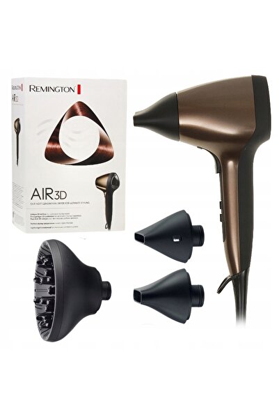 REMINGTON STAINLESS Uscător de păr Remington Air3D D7777 1800W Ionizare Flux ...