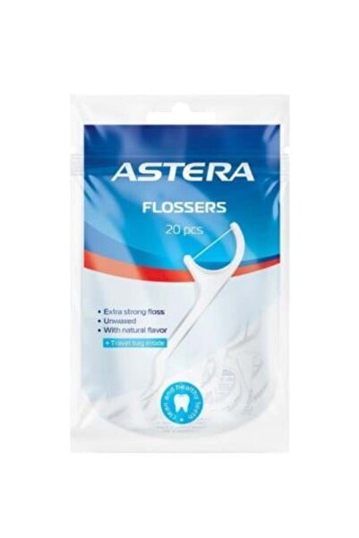 ASTERA نكاشة مع خيط تنظيف الاسنان من استيرا - 20 قطعة