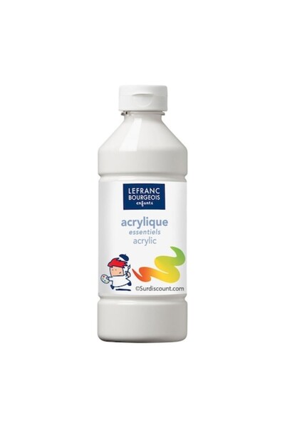 Lefranc Bourgeois Vopsea acrilică, Lefranc & Bourgeois, alb 001, 500ml