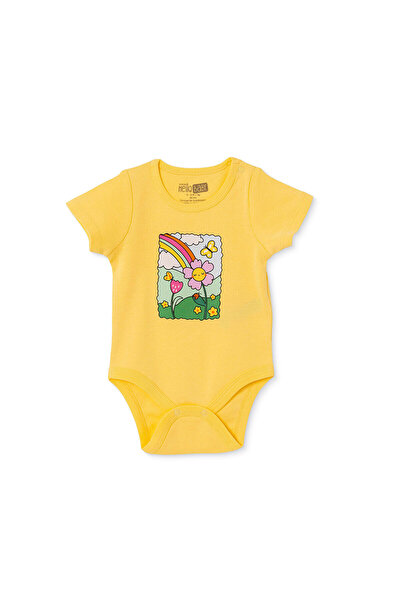 ebebek Hello Baby HelloBaby Kız Bebek Body Hayvan Baskılı Çıtçıtlı Çıtçıtlı Y...