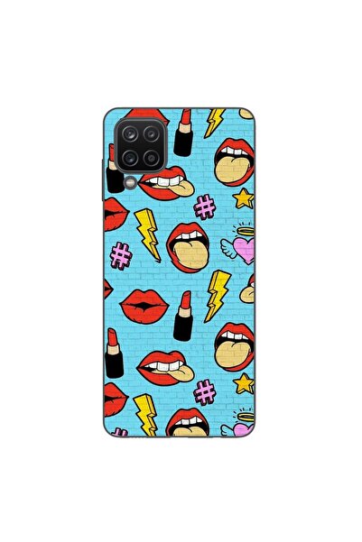 OEM Husa compatibila cu Samsung Galaxy A22 4G Silicon Gel Tpu Model Pop Art Lips