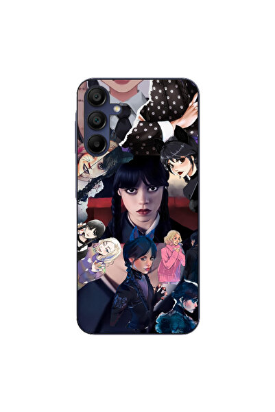 OEM Калъф, съвместим със Samsung Galaxy A15 4G 5G, силиконов гел TPU, с десен...