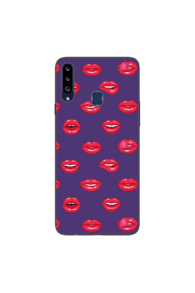 OEM Husa compatibila cu Samsung Galaxy A20S Silicon Gel Tpu Model Buze Pattern