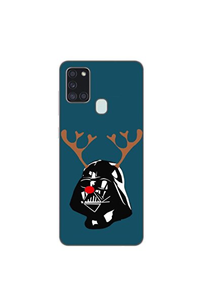 OEM Калъф, съвместим със Samsung Galaxy A21s, силиконов гел TPU, с коледен де...