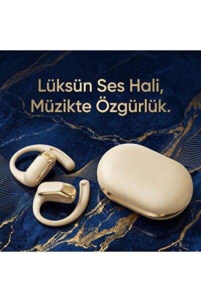 wiks Yeni Nesil Open-Ear Bluetooth Kulaklık,Kancalı Tasarım, Şık Şarj Kutulu ...