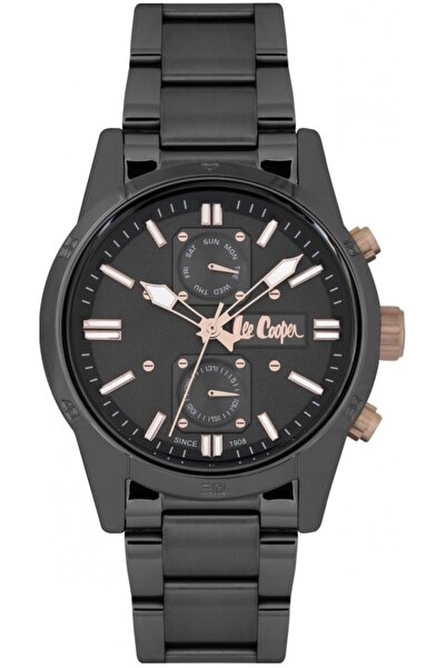 Lee Cooper Ceas de modă pentru bărbați LC06760.060-NL — Negru