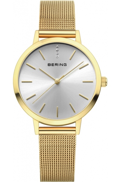 Bering Ceas de damă 13434-330, auriu — la modă, clasic, stil bijuterie.