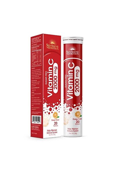 SUNSHINE EFF S/F VIT C 2000MG ORANGE FLAV20'S:4292