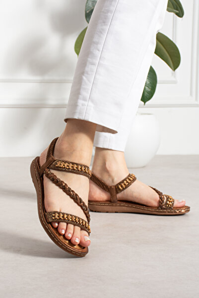 MERVESTORE Knitted Detail Women's Sandals