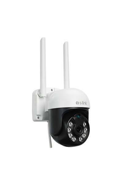 S-LINK SL-PTZ01, Akıllı Güvenlik Kamerası, WiFi, 3Mpix, 2,8mm Lns, 25m. Gece ...