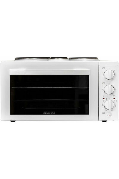 Other Davoline Star 4508 Ηλεκτρικός Φούρνος Πάγκου 38 λίτρα με 3 Εστίες Λευκό...