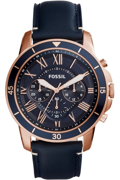 Fossil Ceas de modă pentru bărbați FS5237 bleumarin