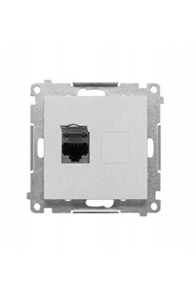 Kontakt-Simon Simon 55 Priză pentru computer unică RJ45 categoria 6, cu obtur...