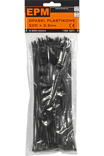 EPM Set de coliere de prindere (soricei), EPM, 300x3.6mm, Negru, 100 bucăți