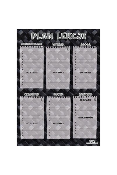 HENRY Planul lecției cu tabla înmulțirii A4 Carbon