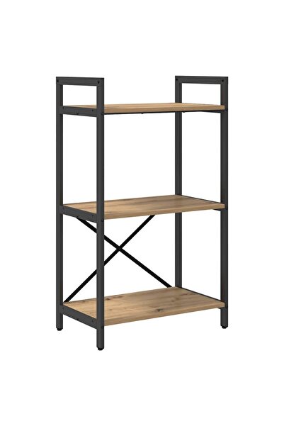 vidaxl Raft pentru cărți Stejar Artizanal 56 x 34 x 96 cm