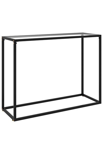 vidaxl Masă consolă, transparent, 100x35x75 cm, sticlă securizată