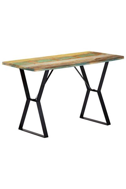 vidaxl Masă de bucătărie, 120 x 60 x 76 cm, lemn masiv reciclat