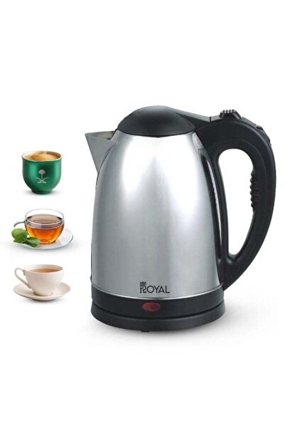 Royal Appliances غلاية كهربائية من الفولاذ المقاوم للصدأ، مستشعر مزدوج وحماية...