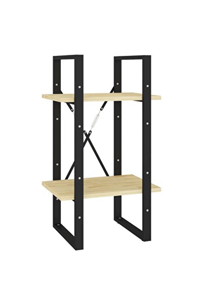 vidaxl Bibliotecă cu 2 rafturi, 40x30x70 cm, lemn masiv de pin