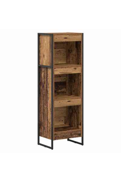 vidaxl Dulap pentru cărți Lemn Vechi 80 x 30 x 155 cm Lemn compozit
