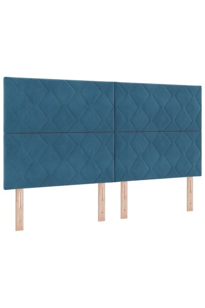 vidaxl Tăblie cap Albastru închis 180 cm Catifea