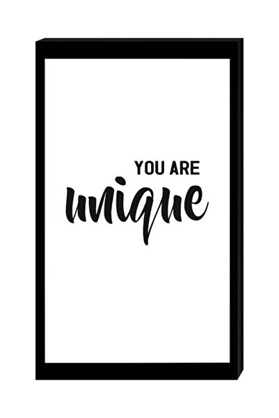 Atiq Modern Wall Decor Painting With Inner Frame Black/White 40 x 60cm