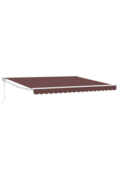 vidaxl Copertină retractabilă automată, maro, 400 x 300 cm