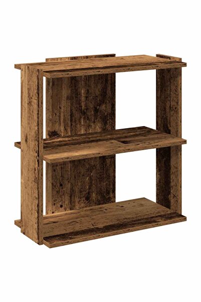 vidaxl Bibliotecă cu 5 niveluri lemn vechi 60x30x60 cm lemn