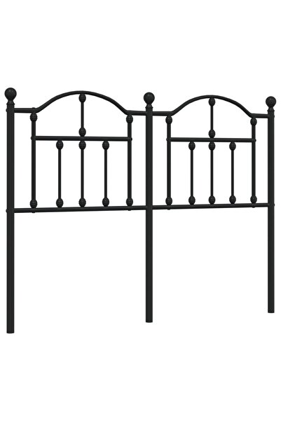 vidaxl Tăblie de pat de schimb metalică, negru, 120 cm