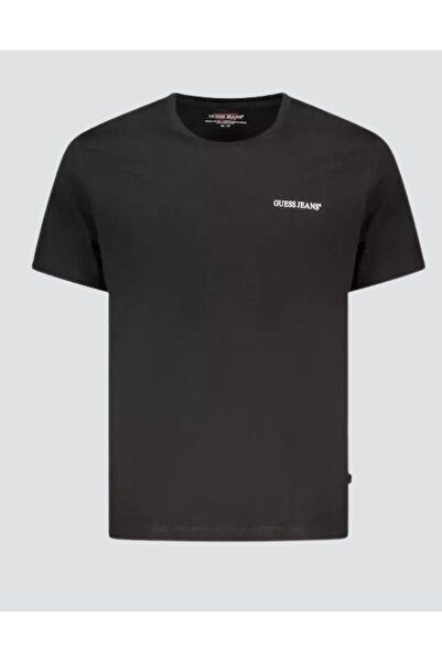 Guess Ανδρικό Βαμβακερό T-shirt ΜΑΥΡΟ_ Κανονική Εφαρμογή (M5BI78K8FQ4-JBLK) (...