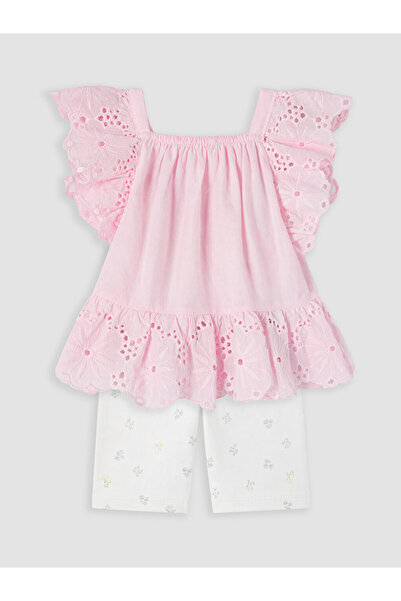 LC Waikiki Fisto Embroidered Baby Girl Set